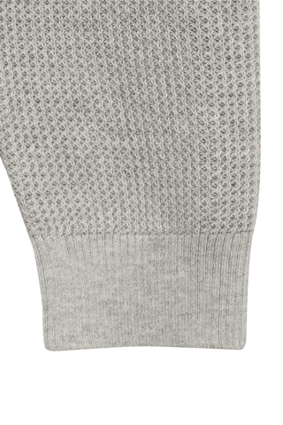 Pull-over maille coton - Gris chiné