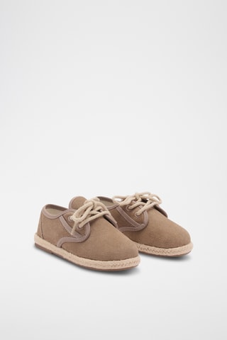 Chaussures lacées cuir - Sable