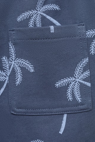 Bermuda coton imprimé - Bleu