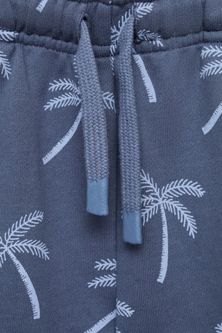 Bermuda coton imprimé - Bleu