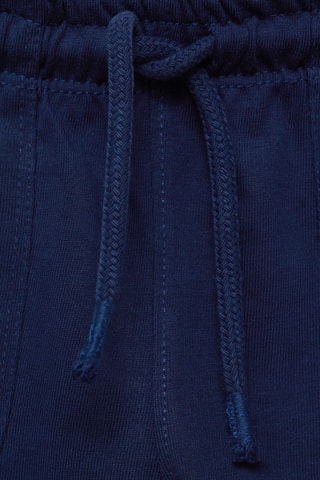 Bermuda coton cordon - Bleu marine