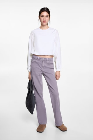 Chemise popeline bouffante - Blanc cassé