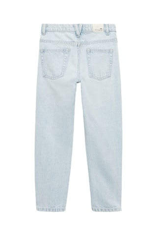 Jean mom-fit déchirures décoratives - Bleu clair