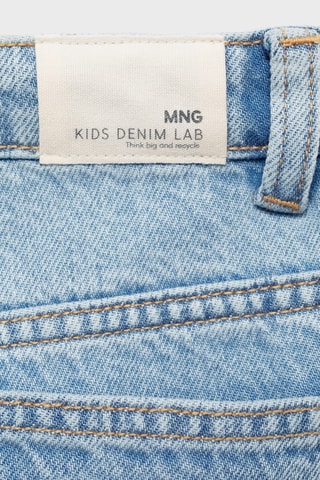 Jean wideleg revers effilochés - Bleu