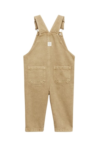 Salopette longue jean - Marron