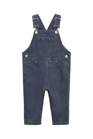 Salopette longue jean - Bleu marine