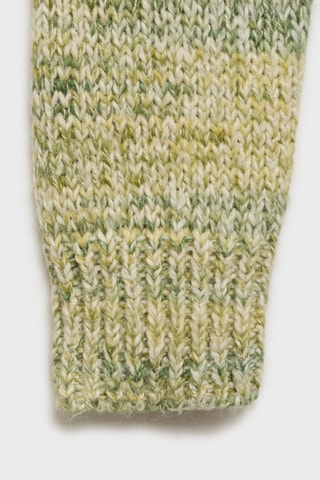 Pull-over maille chinée - Vert pastel