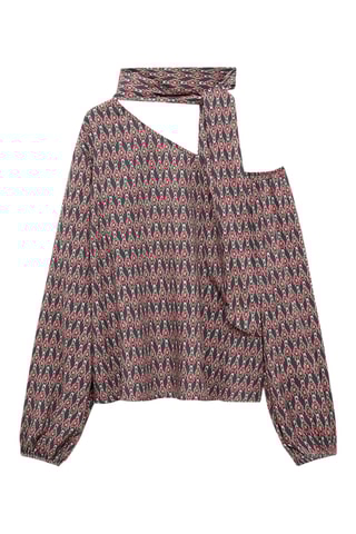 Blouse asymétrique - Grenat