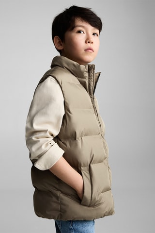 Gilet matelassé poches - Sable