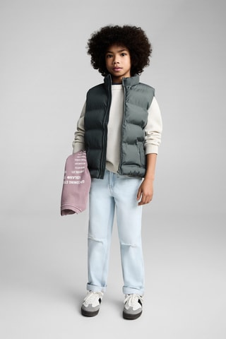 Gilet matelassé poches - Vert