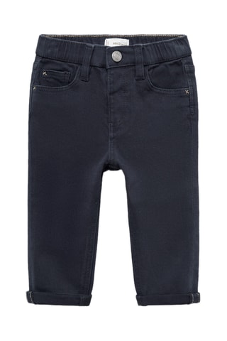 Pantalon chino coton - Bleu marine