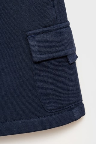 Bermuda coton cargo - Bleu marine