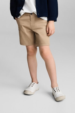 Bermuda coton - Beige