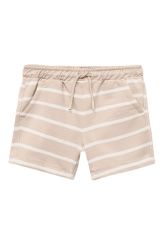 Bermuda à rayures cordon - Sable