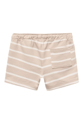 Bermuda à rayures cordon - Sable