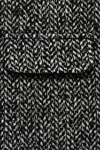 Robe chasuble maille chevrons - Noir