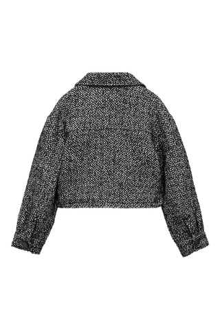 Veste crop chevrons - Noir