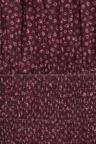 Robe imprimée Lurex - Grenat