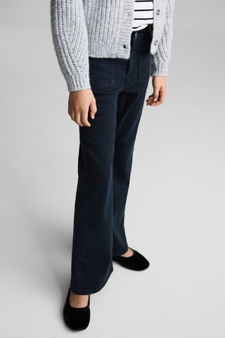 Jean flare poches - Bleu marine