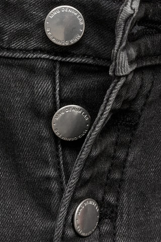 Jean flare boutons - Noir