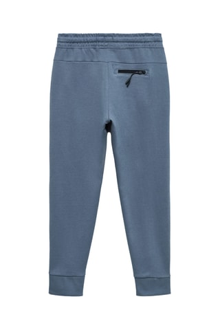Jogging Lyocell taille élastique - Bleu