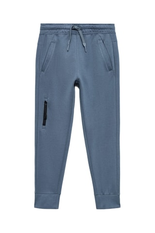 Jogging Lyocell taille élastique - Bleu