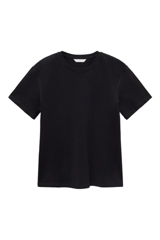 T-shirt perforé éclair - Noir