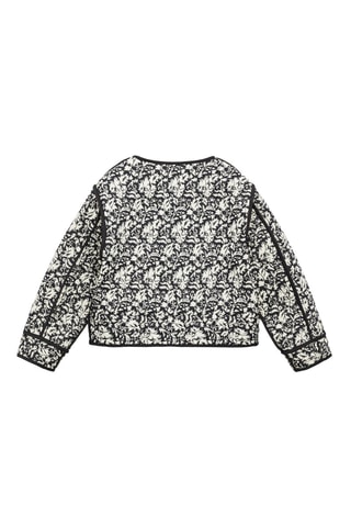 Veste matelassée imprimée - Noir