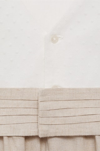 Robe jupe contrastante - Blanc