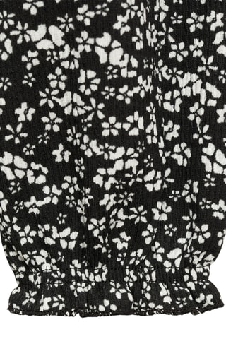 Combinaison en imprimé floral - Noir