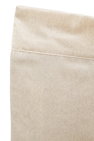 Pantalon droit métallisé - Beige