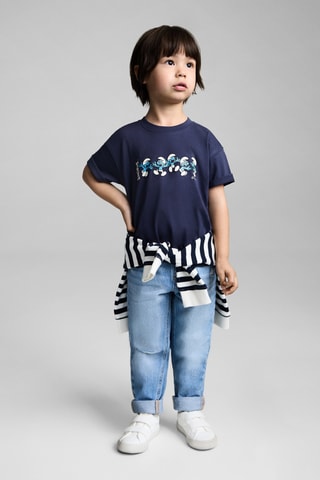 T-shirt Schtroumpfs - Bleu marine