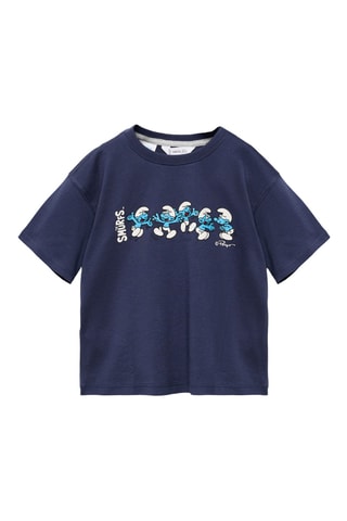 T-shirt Schtroumpfs - Bleu marine