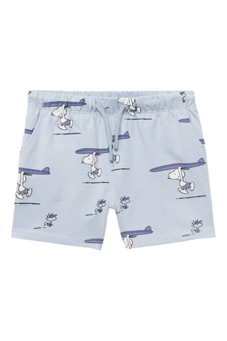 Bermudas Snoopy - Bleu clair