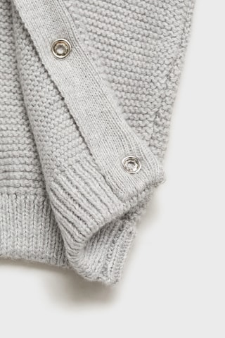 Salopette maille coton - Gris chiné