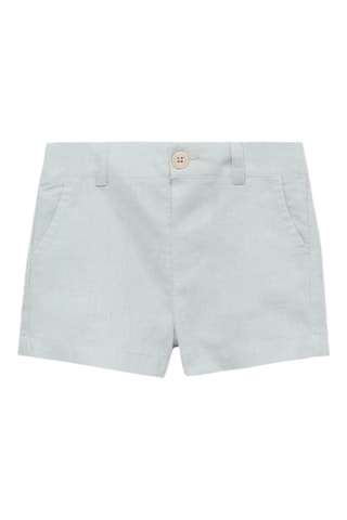 Bermuda lin - Bleu clair