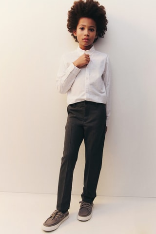 Pantalon skinny crop - Gris foncé chiné