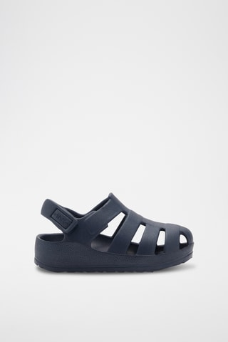 Sandales lanières Velcro - Bleu marine