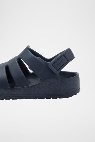 Sandales lanières Velcro - Bleu marine