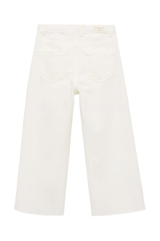 Jupe-culotte jean - Blanc