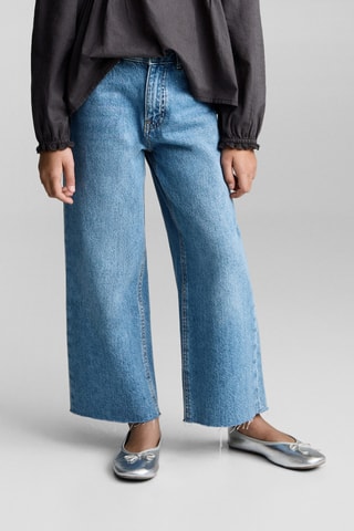 Jupe-culotte jean - Bleu