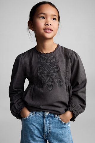 Jupe-culotte jean - Bleu