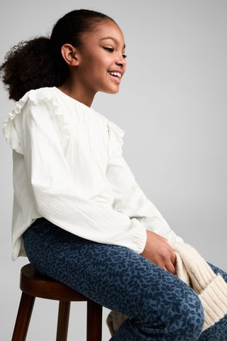 Legging flare imprimé - Bleu