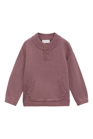 Pull poche kangourou - Cerise