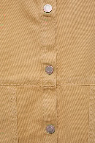 Robe chasuble courte en jean - Marron