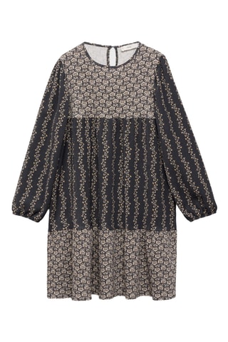 Robe à imprimé fleurs - Anthracite