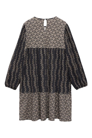 Robe à imprimé fleurs - Anthracite