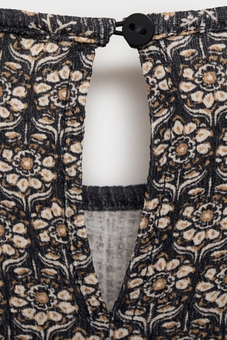 Robe à imprimé fleurs - Anthracite