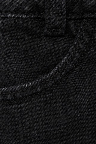 Jupe short en jean croisée - Noir