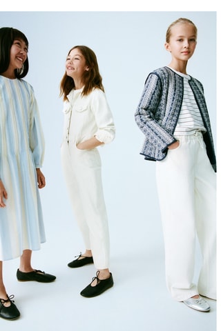 Robe froncée rayures - Bleu clair